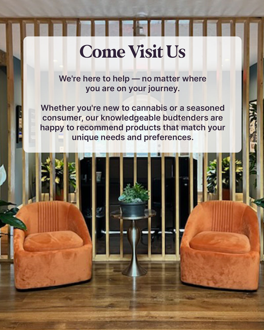 Come Visit Us Page Header